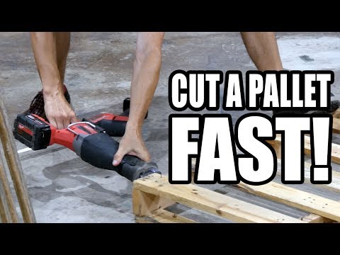 Fastest Way to Cut Apart Pallets Using Recip Saw