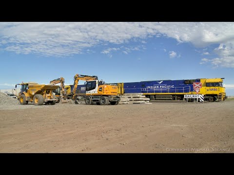 6MP4 Pacific National / TOLL Container Train With Indian Pacific NR86 (17/9/2021) - PoathTV Railways