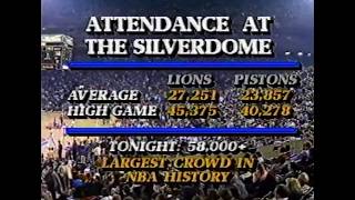 Pistons Set the Record for Largest Crowd in NBA History