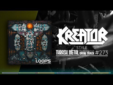 Thrash Metal Drum Track / Kreator Style / 210 bpm