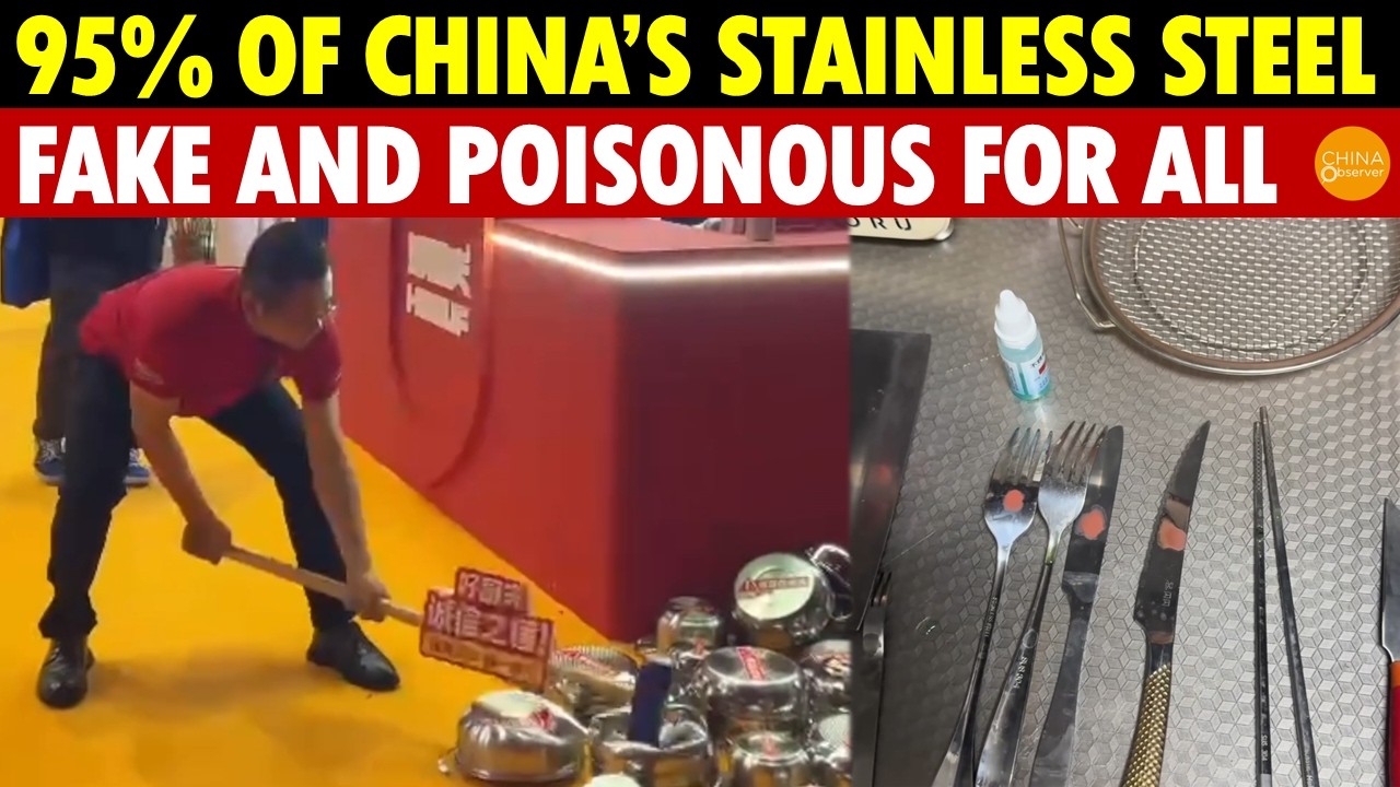 Shocking! 95% of China’s Stainless Steel Cutlery is Fake! The Whole Nation Is Eating Toxic Products