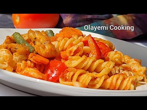 Delicious Rotini Pasta Chicken Fried Recipe Olayemi Cooking
