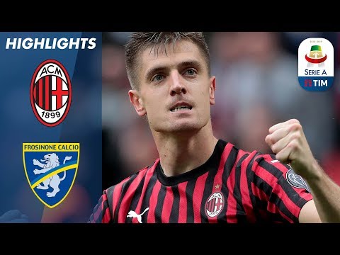 Milan 2-0 Frosinone | Milan win to bolster Champions League hopes | Serie A