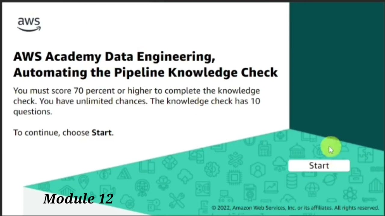 Module 12 Knowledge Check || AWS Data Engineering || Automating the Pipeline || AWS Academy