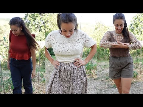 Plants inspired Knitted Outfits | with HANDMADE and SUSTAINABLE GARMENTS