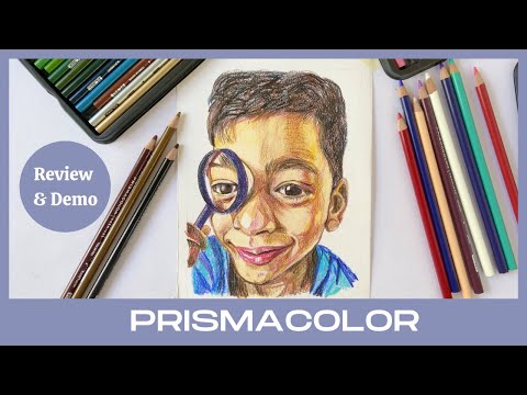 Prismacolor Premier Colored Pencils of 36 Shades || Review and Time Lapse Demo ||