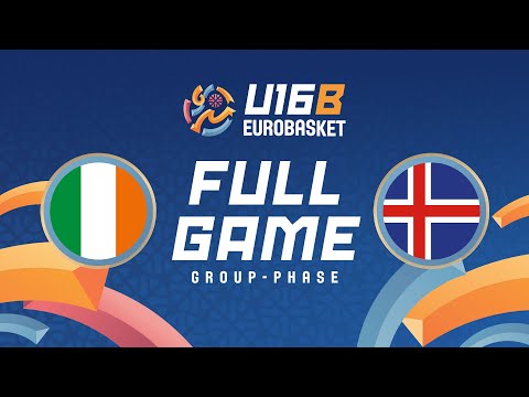 Group Phase | Ireland v Iceland | Full Basketball Game | FIBA U16 Women's EuroBasket 2025 - Div. B