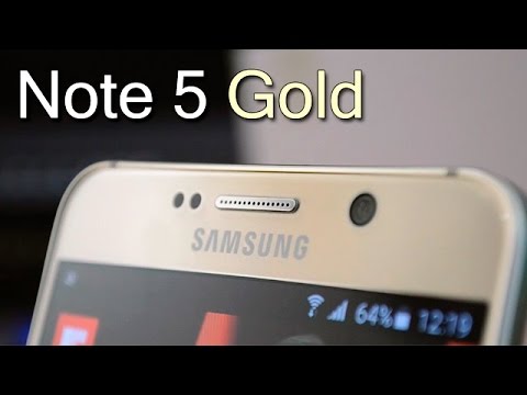 Samsung Galaxy Note 5 Gold Platinum Unboxing And Hands On Review