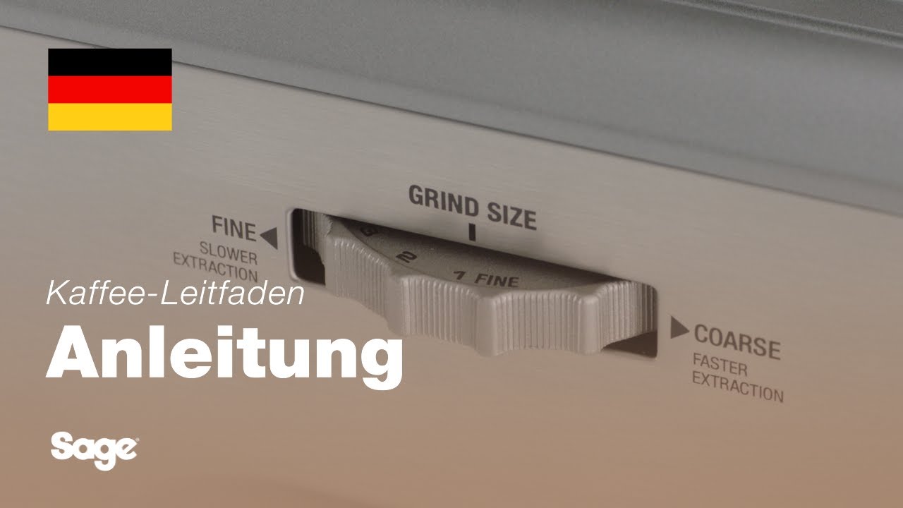 Tutorial für Breville-Kaffee - Einstellen des Mahlgrads 