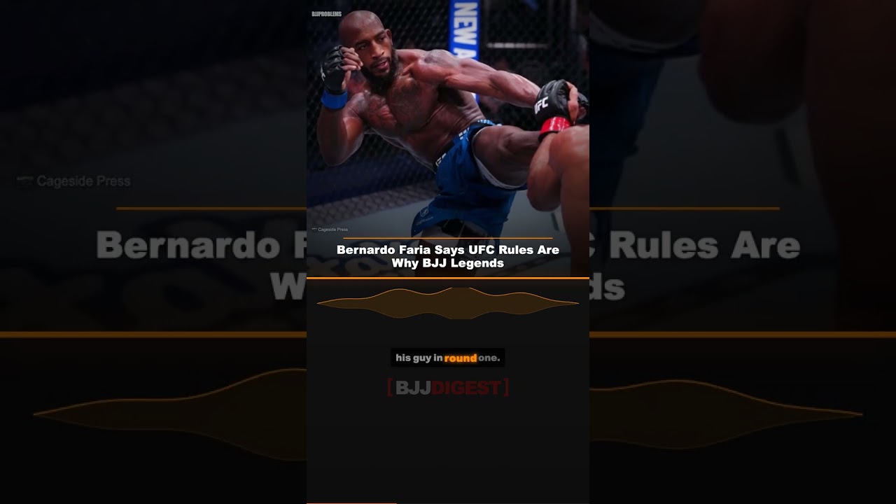 Bernardo Faria Says UFC Rules Are Why BJJ Legends #Shorts