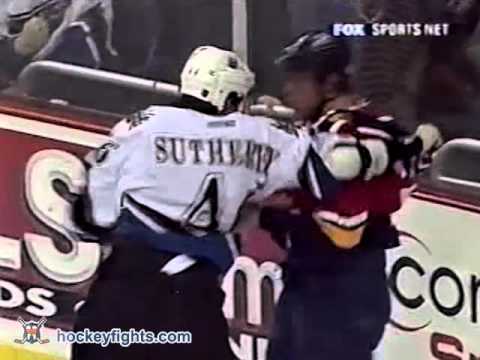 Stephen Weiss vs Brian Sutherby Jan 11, 2003