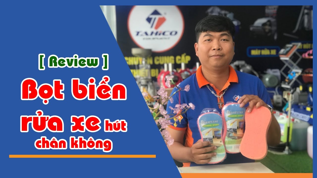 Miếng bọt biển rửa xe hút chân không 14