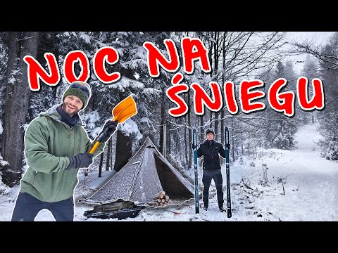 Beskidy - Noc w namiocie podczas ŚNIEŻYCY