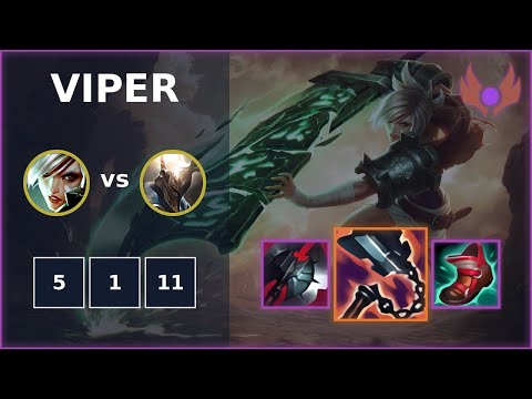 [ Viper ] Riven TOP vs Pantheon | NA MASTER | LOL Season 2022
