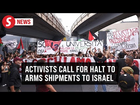 Genoa dockers walk out as Italian unions protest against Israel