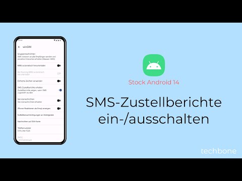 SMS-Zustellberichte einschalten oder ausschalten [Android 14]