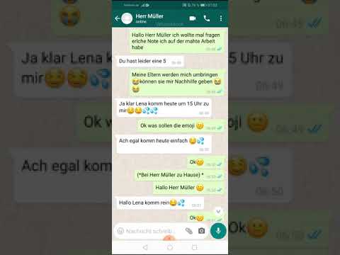 Herr Müller gibt Lena Nachhilfe.     Fake chat
