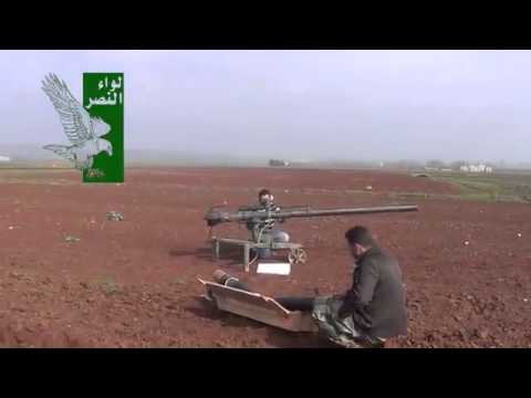 استهداف نقاط قوات النظام بمدفع عيار 106 من قبل لواء النصر في محافظة حماة