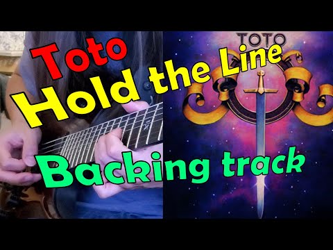 Hold the Line - Toto - Guitar solo + vocal backing track #backingtrack