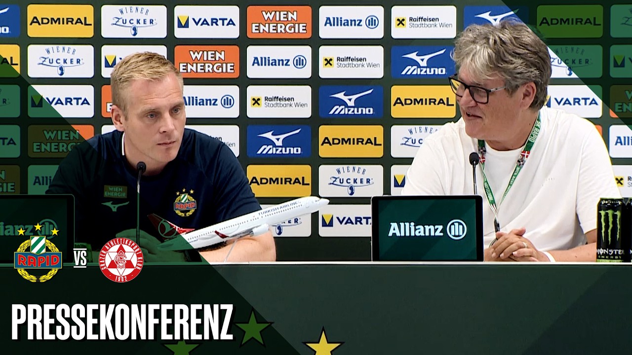 Pressekonferenz vor dem Spiel gegen den GAK