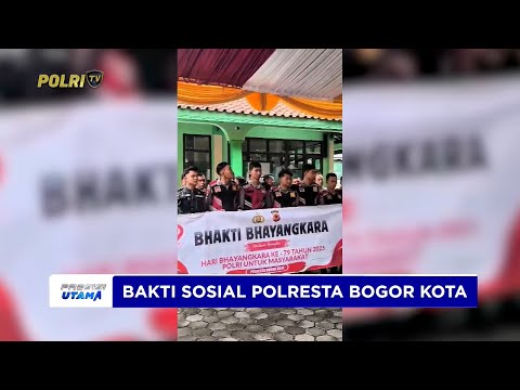 PERINGATI HARI BHAYANGKARA KE-79 POLRESTA BOGOR KOTA GELAR BAKTI SOSIAL DI MASJID ASH SHIDIEQ
