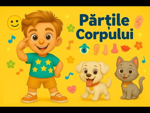 Învățăm părțile corpului cu Tiago | Cântecel educativ pentru copii 👶🎶 #cantecepentrucopii #copii