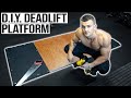 I Made my Own Deadlift Platform // D.I.Y Home Gym