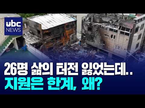 화재 이재민 26명..지원 문턱 높아 막막