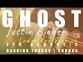 GHOST (Lower Key Ver.) - Justin Bieber | Acoustic Karaoke | Chords