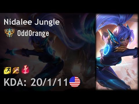 Nidalee Jungle vs Xin Zhao - OddOrange - NA Challenger Patch 8.3