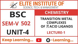Download Lagu BSC SEM V CHEMISTRY 501 UNIT 2 CHAPTER 02 LECTURE 1 Thumbnail