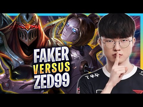 FAKER vs ZED99! - T1 Faker Plays Orianna MID vs Zed! | Season 2023