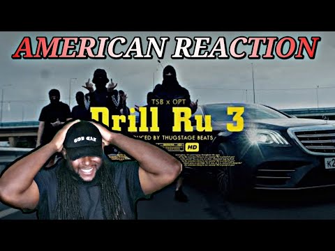 American React To Russian Drill | TSB ft. OPT - DRILL RU 3 (Official Video) #russiandrill