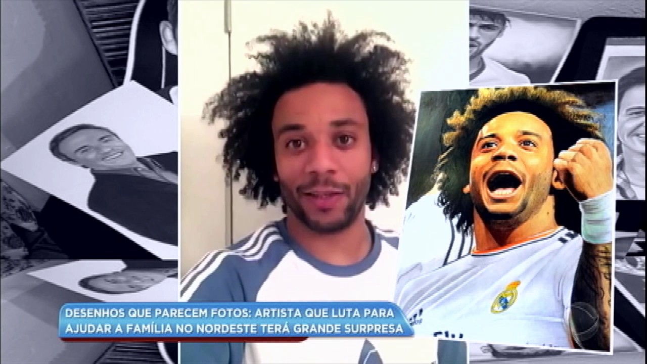 Artista que faz desenhos realistas ganha surpresa do Balanço Geral