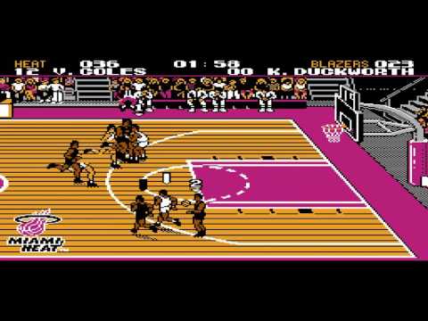 2017 Tecmo NBA Basketball (NES) - "BimbOgg" - NBA FINALS GAME 4 - Miami v. Portland - GAME 97