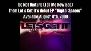 Cover art for do not disturb. (tell me how bad)