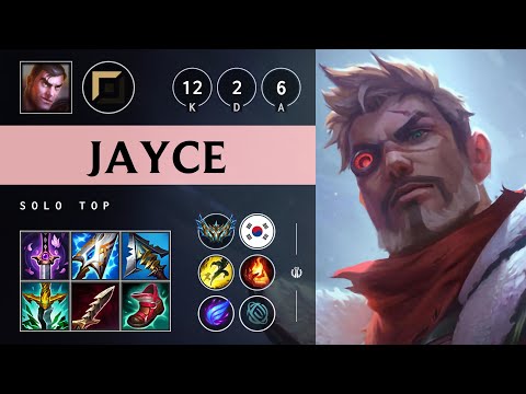 Jayce Top vs Olaf: Triple Kill, Dominating - KR Challenger Patch 14.23