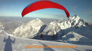 preview picture of video 'Alpspitzflieger 2011-01-23 Skiing und Abgleiter in Grän'