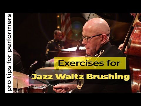 Easy Jazz Waltz Brush Pattern Exercises | Jazz Drum Tutorial