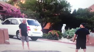 Guy gets knocked out for messing with the wrong guy