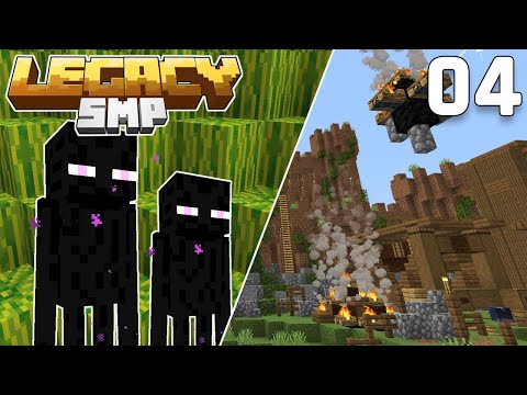 Enderman Farm Complete & Under Attack! - Legacy SMP #4 (Multiplayer Let's Play) | Minecraft 1.15