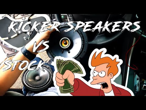 NEW Kicker CS Series Speaker Install/ Sound Test *LOUD*