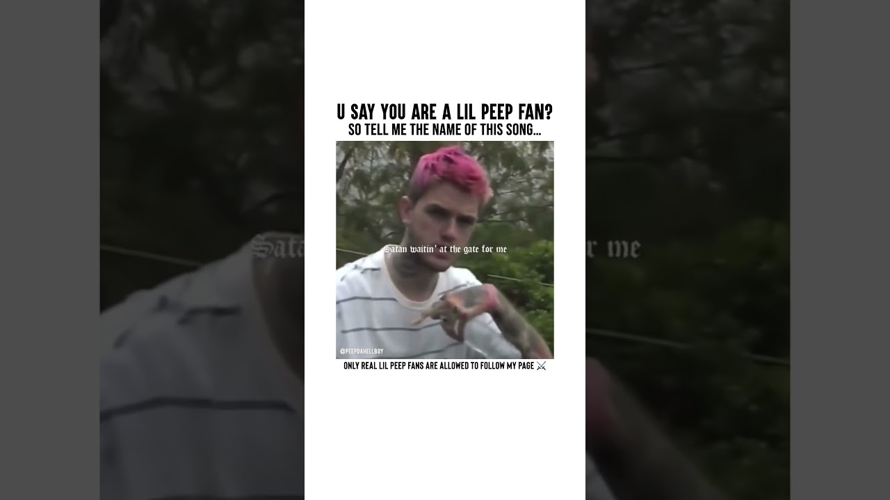 Name the Lil Peep Song 🎶 #rippeep #lilpeepedit #lilpeep