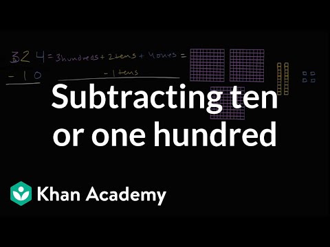 Subtracting 10s and 100s (no regrouping)