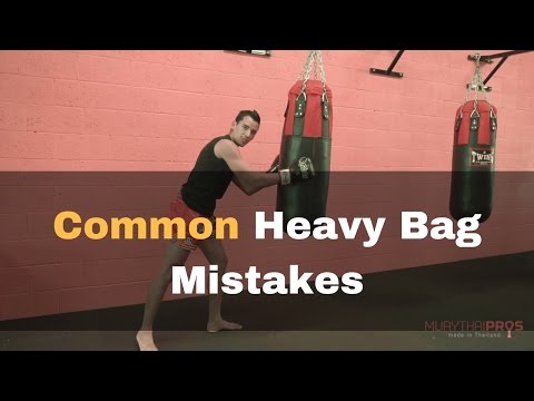 Common Heavy Bag Training Mistakes –   Stopping the bag when it Swings