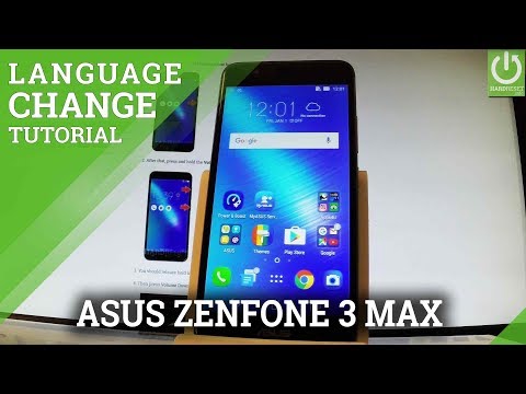 How to Set Language in ASUS ZenFone 3 Max - Change Language