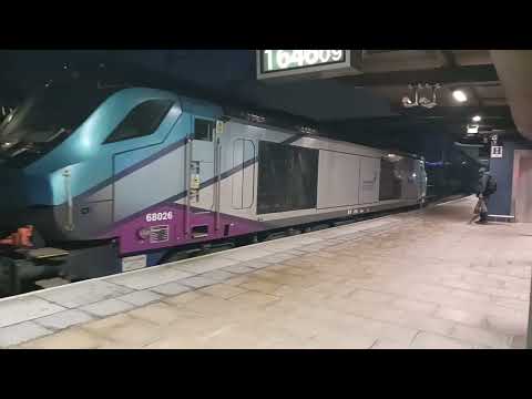 EPIC! Transpennine Express Class 68, 68026, departure from Leeds. The final week of service.