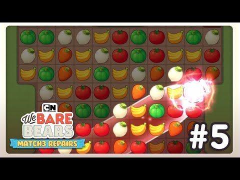 We Bare Bears | Match 3 Repairs | Game Walkthrough #5 | Cartoon Network