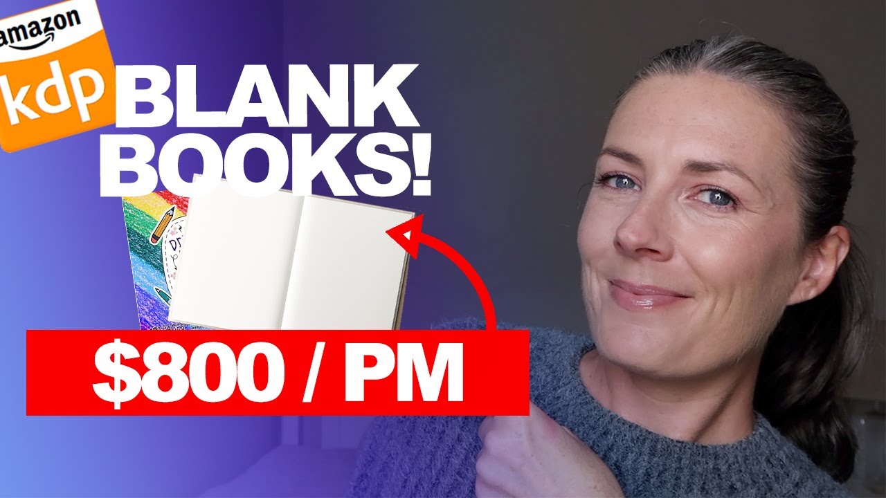 How To Make Money Publishing Books With Blank Pages On Amazon KDP - No & Low Content Book Publishing