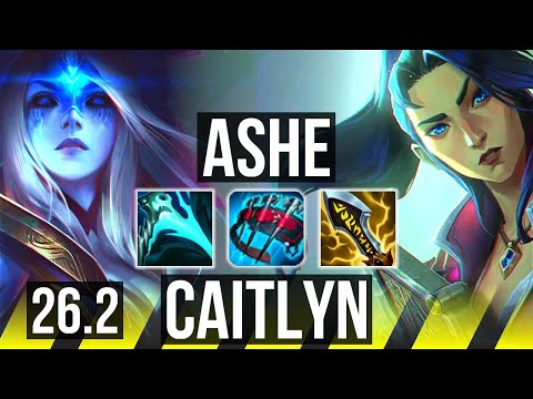 ASHE & Karma vs CAITLYN & Maokai (ADC) | 45K damage | KR Grandmaster | 26.2